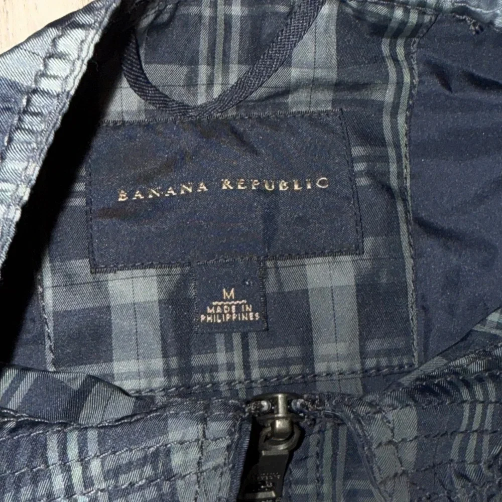 Banana Republic Mens Jacket Color Black‎ Gray Size Medium